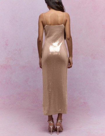 Rochie maxi Missguided by Shein, bej