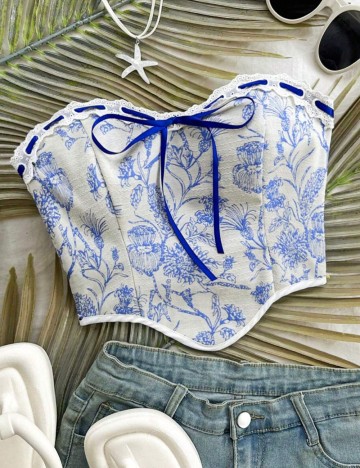 Top Shein, mix culori