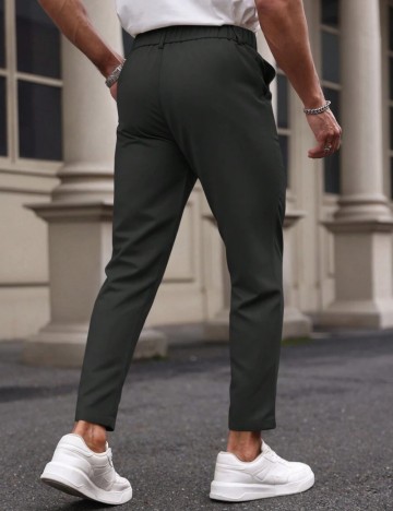 Pantaloni MANFINITY by Shein, negru