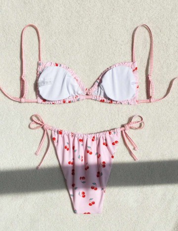 Costum de baie Shein, mix culori