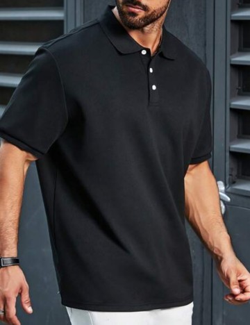 Tricou polo Shein, negru