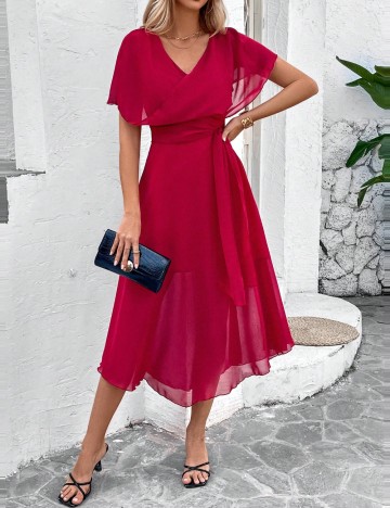 Rochie midi Shein, roșu