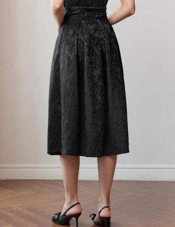 Fustă midi MOTF by Shein, negru