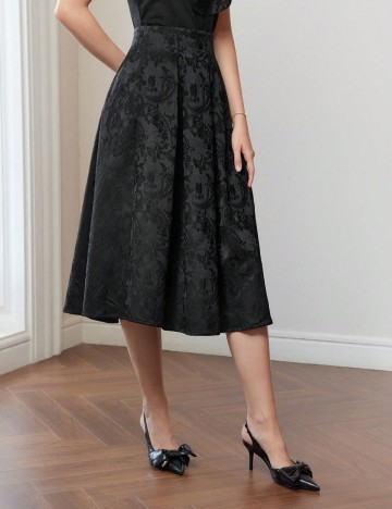Fustă midi MOTF by Shein, negru