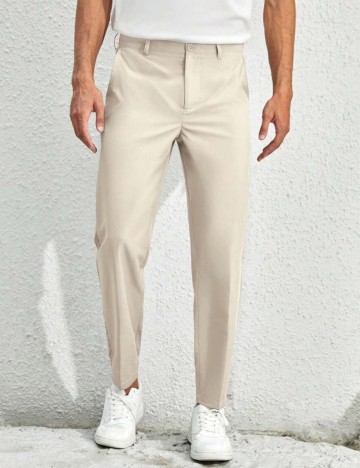 Pantaloni MANFINITY by Shein, crem