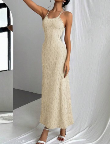 Rochie maxi Shein, crem