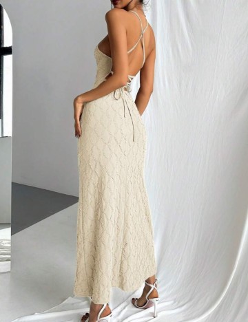 Rochie maxi Shein, crem
