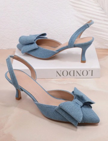 Pantofi cu toc Shein, albastru