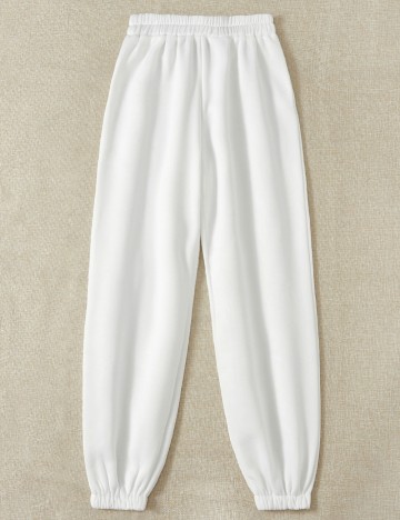 Pantaloni Shein, alb