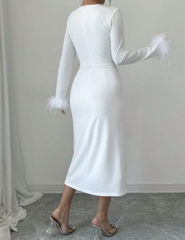 Rochie maxi Shein, alb