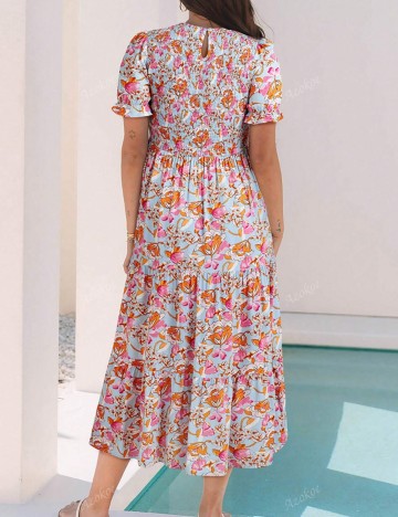 Rochie maxi Shein, mix culori