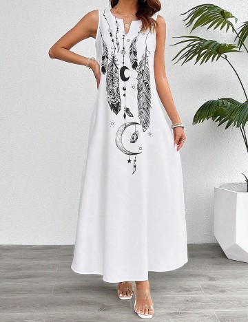 Rochie maxi Shein, alb