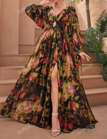 Rochie de ocazie Shein, mix culori