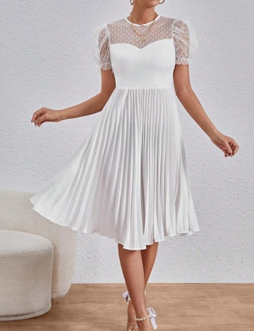 Rochie midi Shein, alb