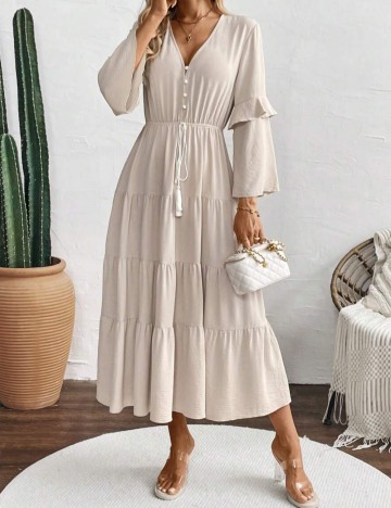 Rochie maxi Sheilay, bej