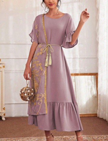 Rochie midi Shein, roz
