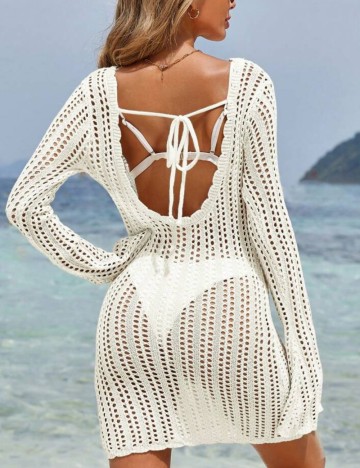 Rochie de plajă Shein, crem