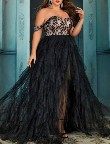 Rochie de ocazie Shein Curve+, mix culori