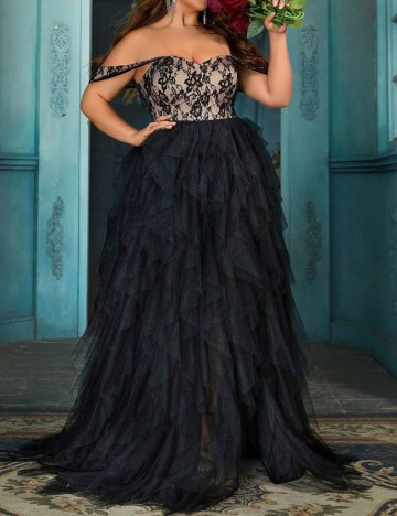 Rochie de ocazie Shein Curve+, mix culori