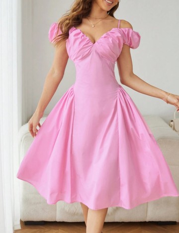 Rochie midi Shein, roz