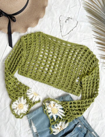 Top Shein, verde