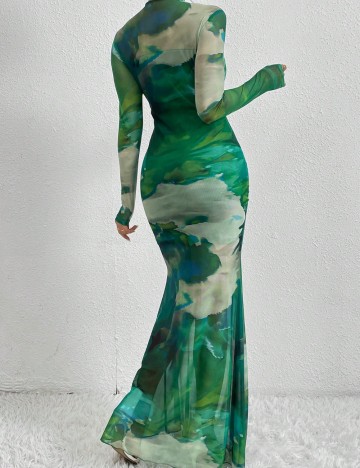 Rochie maxi Shein, mix culori
