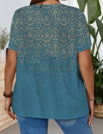 Tricou Emery Rose by Shein, albastru