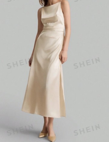 Rochie midi Shein, crem
