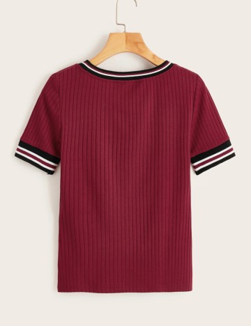 Tricou Shein, vișiniu
