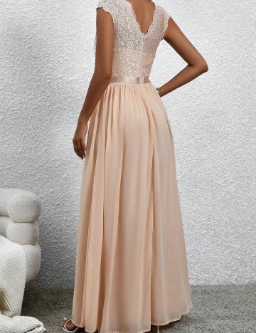 Rochie maxi Shein, crem