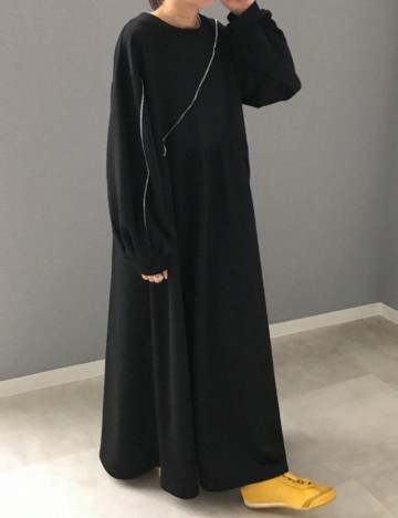 Rochie maxi FRIFUL by SHEIN, negru