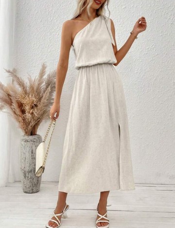 Rochie maxi Shein, crem