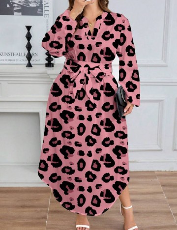 Rochie maxi Shein Curve+, mix culori