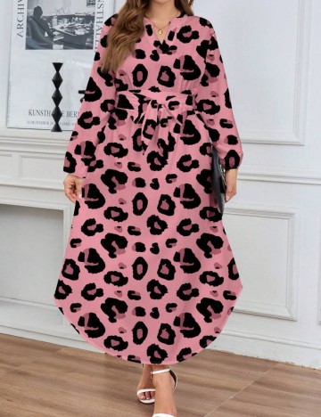 Rochie maxi Shein Curve+, mix culori