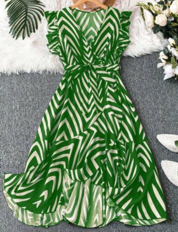 Rochie midi Shein Curve+, mix culori