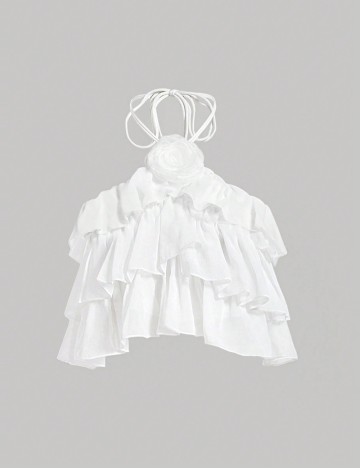 Top Shein Curve+, alb
