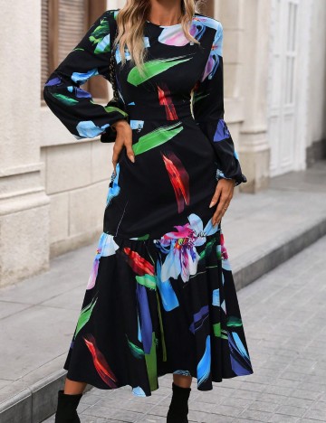 Rochie midi Shein, mix culori