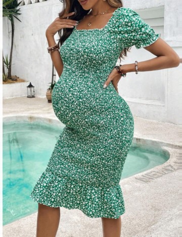 Rochie midi Shein, verde