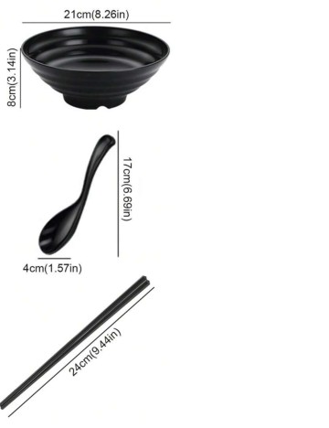 Set ustensile pentru bucătărie Shein, negru