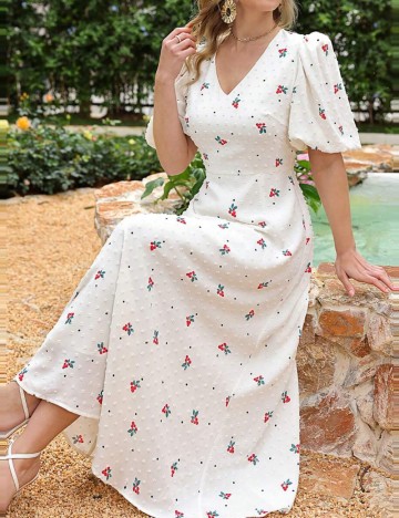 Rochie maxi Shein, mix culori