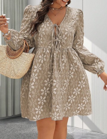 Rochie mini Shein Curve+, bej