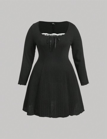 Rochie mini Shein Curve+, negru