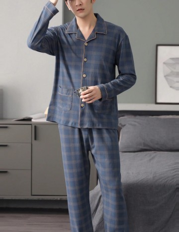 Compleu pijamale Shein, albastru