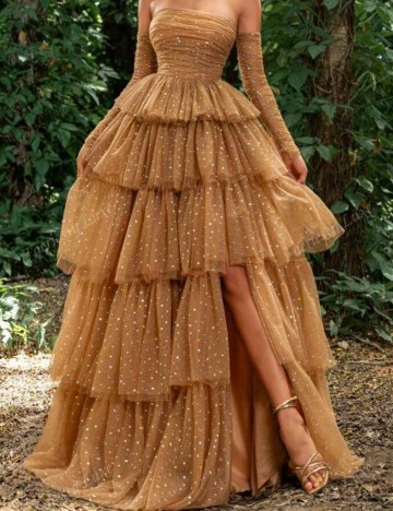 Rochie de ocazie Shein, maro