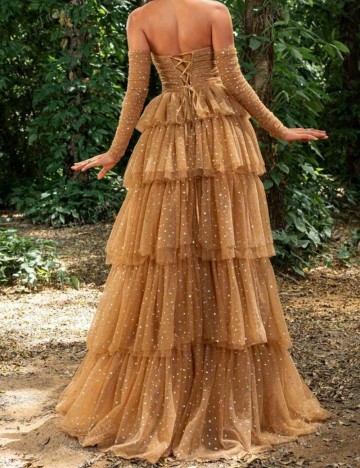 Rochie de ocazie Shein, maro