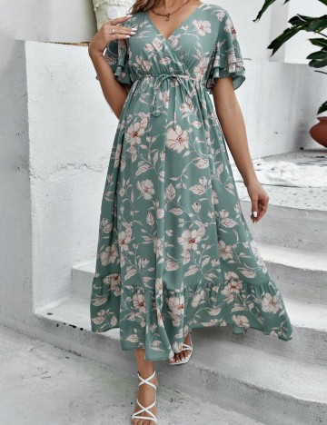Rochie midi Shein, verde