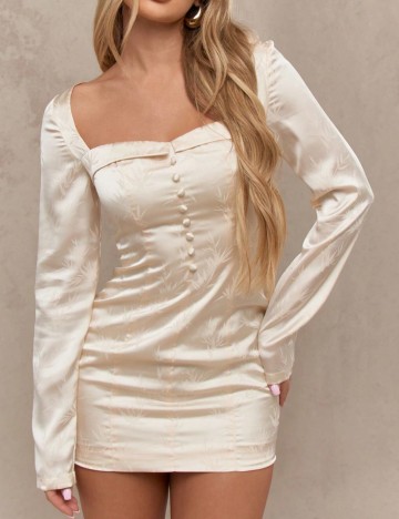 Rochie mini Missguided by Shein, crem