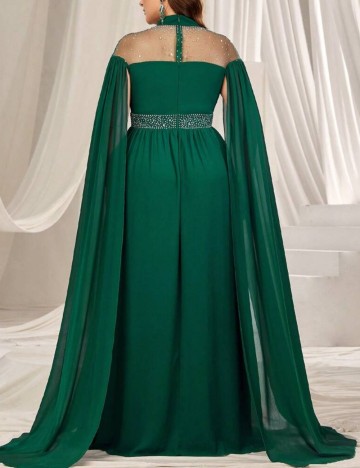 Rochie de ocazie Shein Curve+, verde