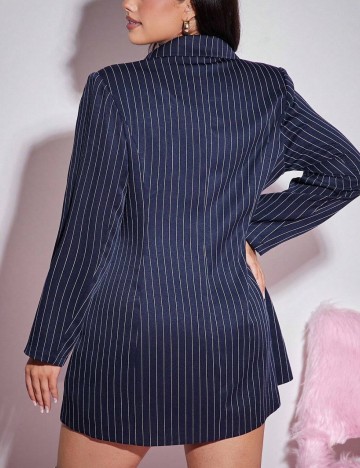 Sacou Shein Curve+, albastru