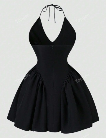 Rochie mini Shein Curve+, negru